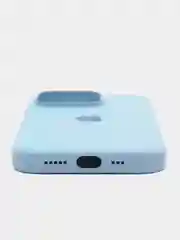 Голубой чехол силиконовый c MagSafe для iPhone 14 / 14 Plus / 14 Pro / 14 Pro Max
