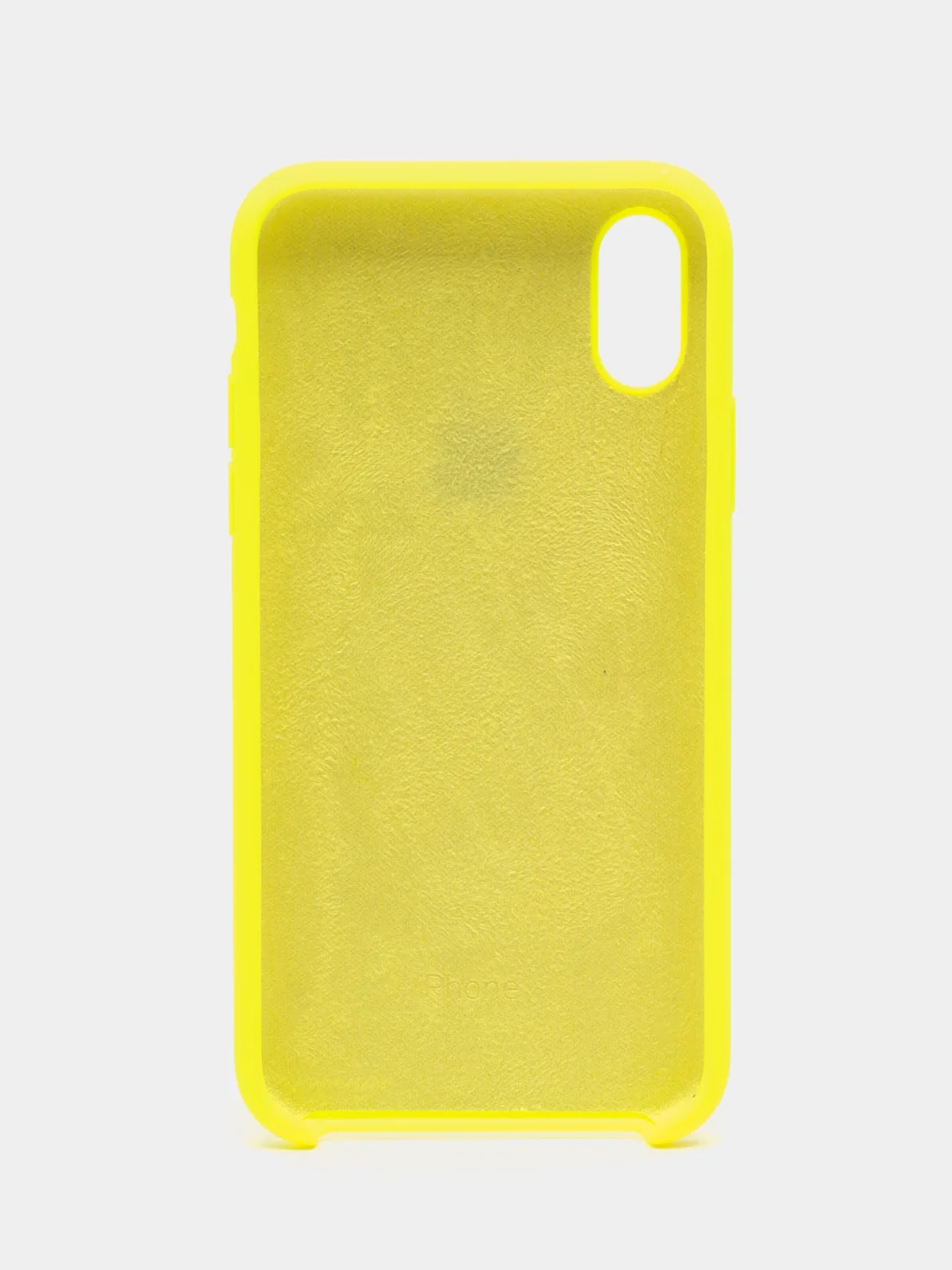 Желтый чехол силиконовый Silicone Case для iPhone X / Xs / 11 Pro / 11 Pro Max