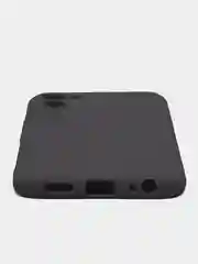 Черный чехол для Realme C33 (Реалми С33), силиконовый, цветной, с мягким подкладом