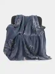 Синий плед-одеяло, 200 х 180 см