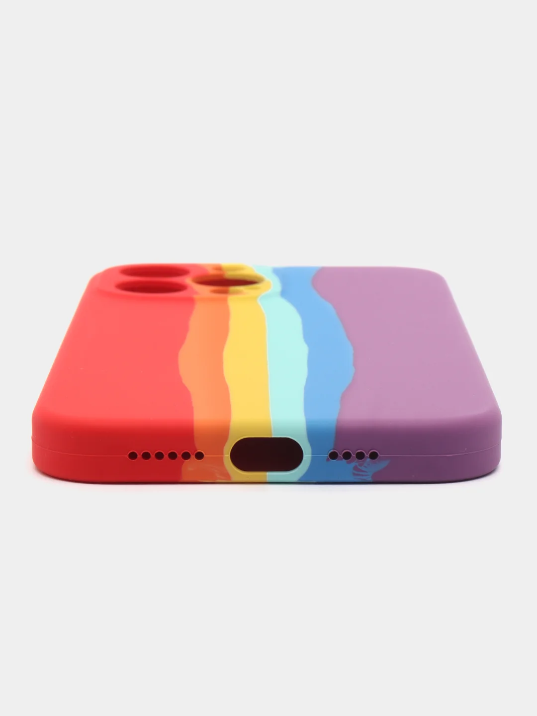 Разноцветный чехол силиконовый Silicone Case для iPhone 13 Pro Max