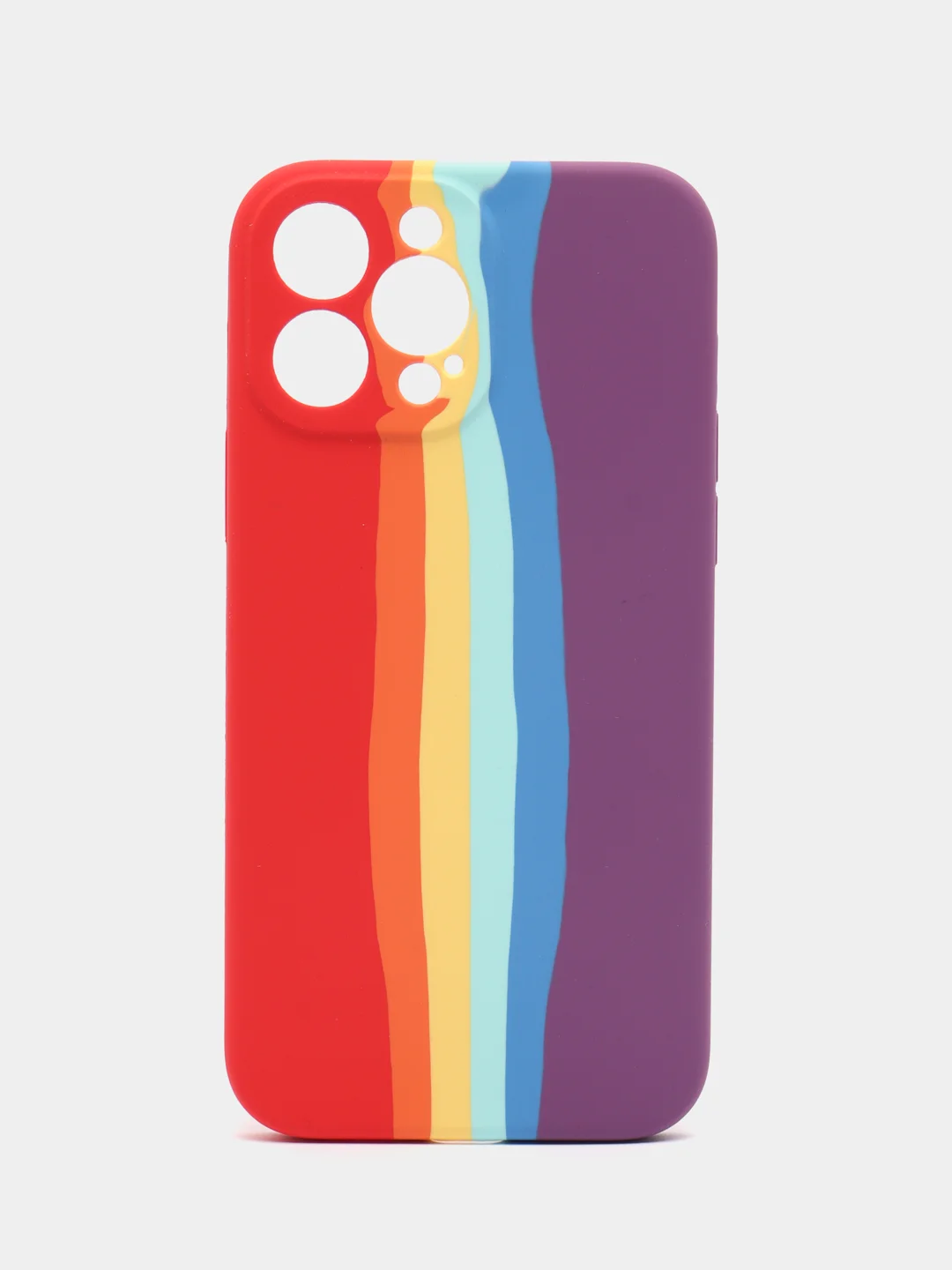 Разноцветный чехол силиконовый Silicone Case для iPhone 13 Pro Max