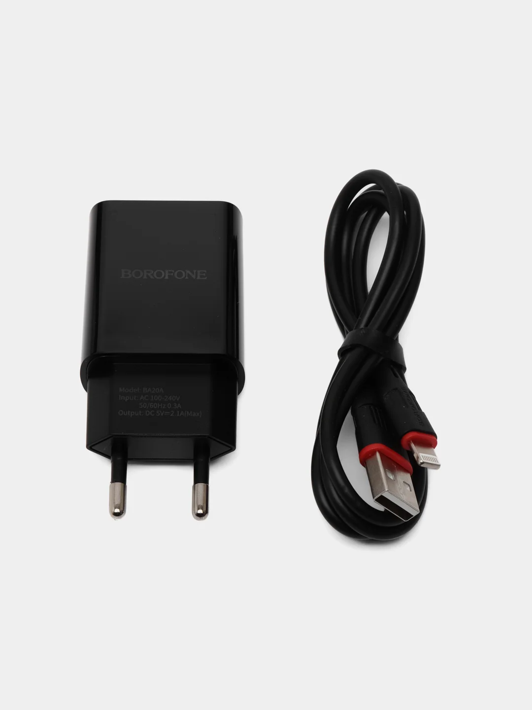 Зарядное устройство для телефона, блок Borofone до 2.1А, Micro, Type-C, lightning iPhone