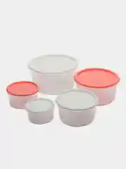 Разноцветный набор круглых контейнеров Martika, 5 штук