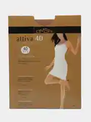 Коричневый колготки капроновые OMSA attiva, тонкие поддерживающие, 40 ден
