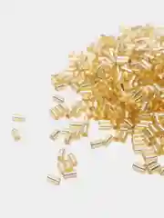 Золотой бисер стеклярус Япония Toho Bugle, 3 мм
