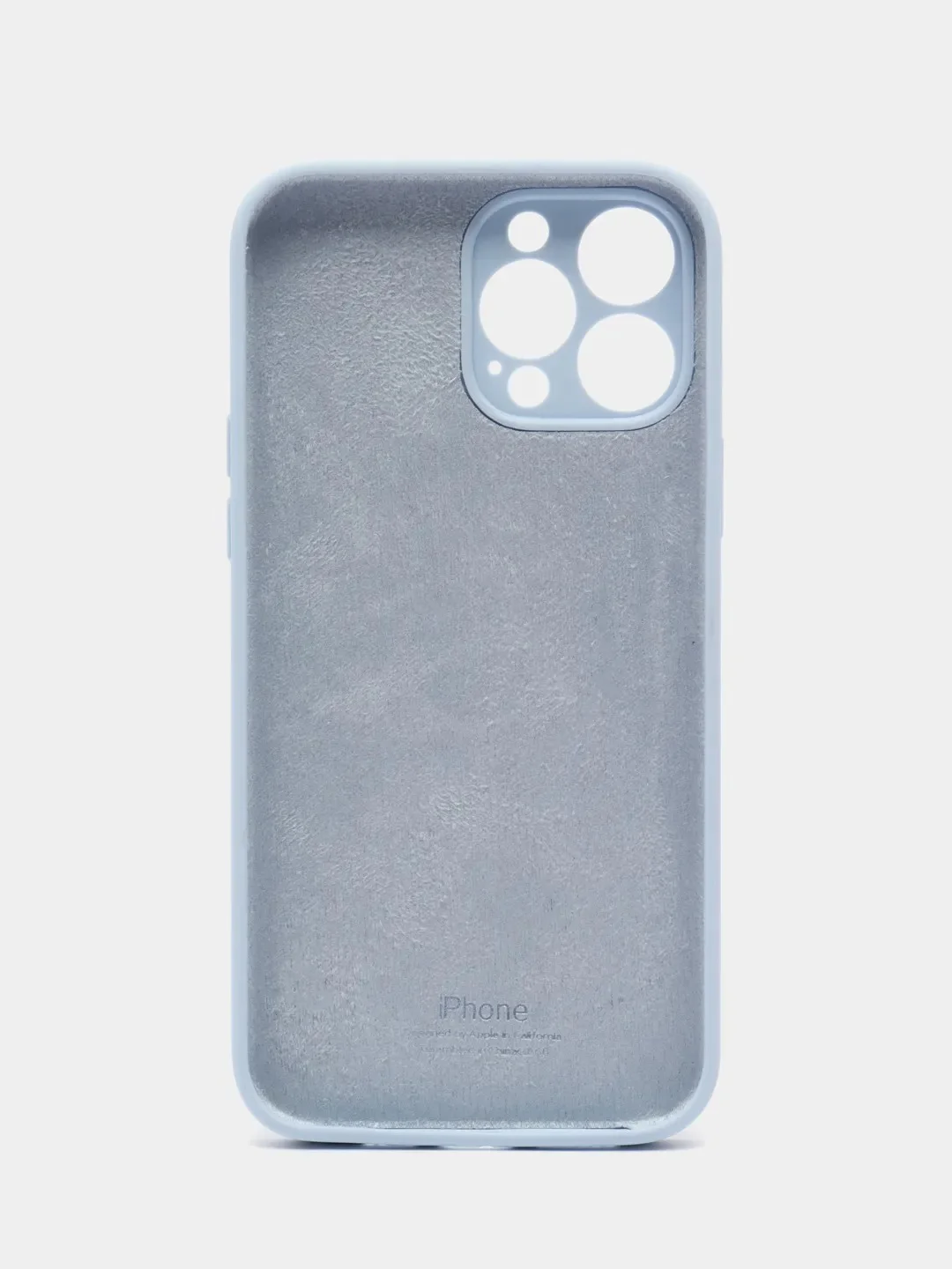 Светло-синий чехол силиконовый Silicone Case для iPhone 13 Pro Max