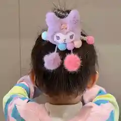 Резинка для волос аниме "Куроми", "Китти". Мягкая объемная резинка Kuromi? Kitty