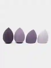 Спонжи для макияжа, в футляре, 4 штуки, подарочный набор