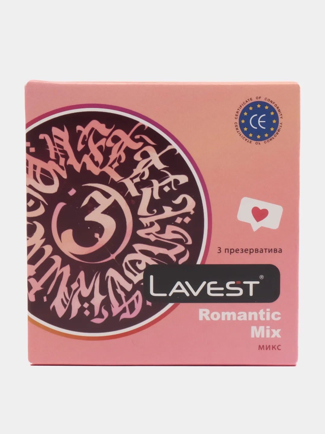 Презервативы Lavest Romantic Mix, разные 3 штуки