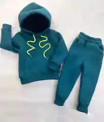 Костюм спортивный с начесом, детский утепленный комплект
