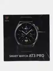 Серый умные смарт часы AT3 PRO MAX с тремя ремешками, фитнес часы, фитнес браслет, Smart Watch