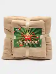 Багровый набор полотенец подарочный, 70*140 см, 35*75 см, микрофибра