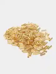 Золотой бисер стеклярус чешский Preciosa, 6 мм