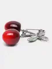 Багровый брошь "Кристалл"