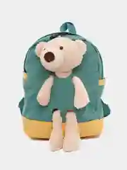 Зеленый рюкзак детский, портфель с игрушкой