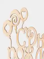 Молочный топпер "С днем рождения", для торта, для украшения, для декора