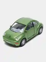 Зеленый машинка металлическая инерционная 1:32 Volkswagen Beetle (Фольксваген Жук) KT5028D/Kinsmart