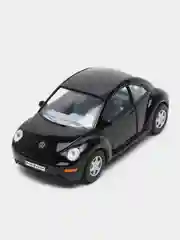 Черный машинка металлическая инерционная 1:32 Volkswagen Beetle (Фольксваген Жук) KT5028D/Kinsmart