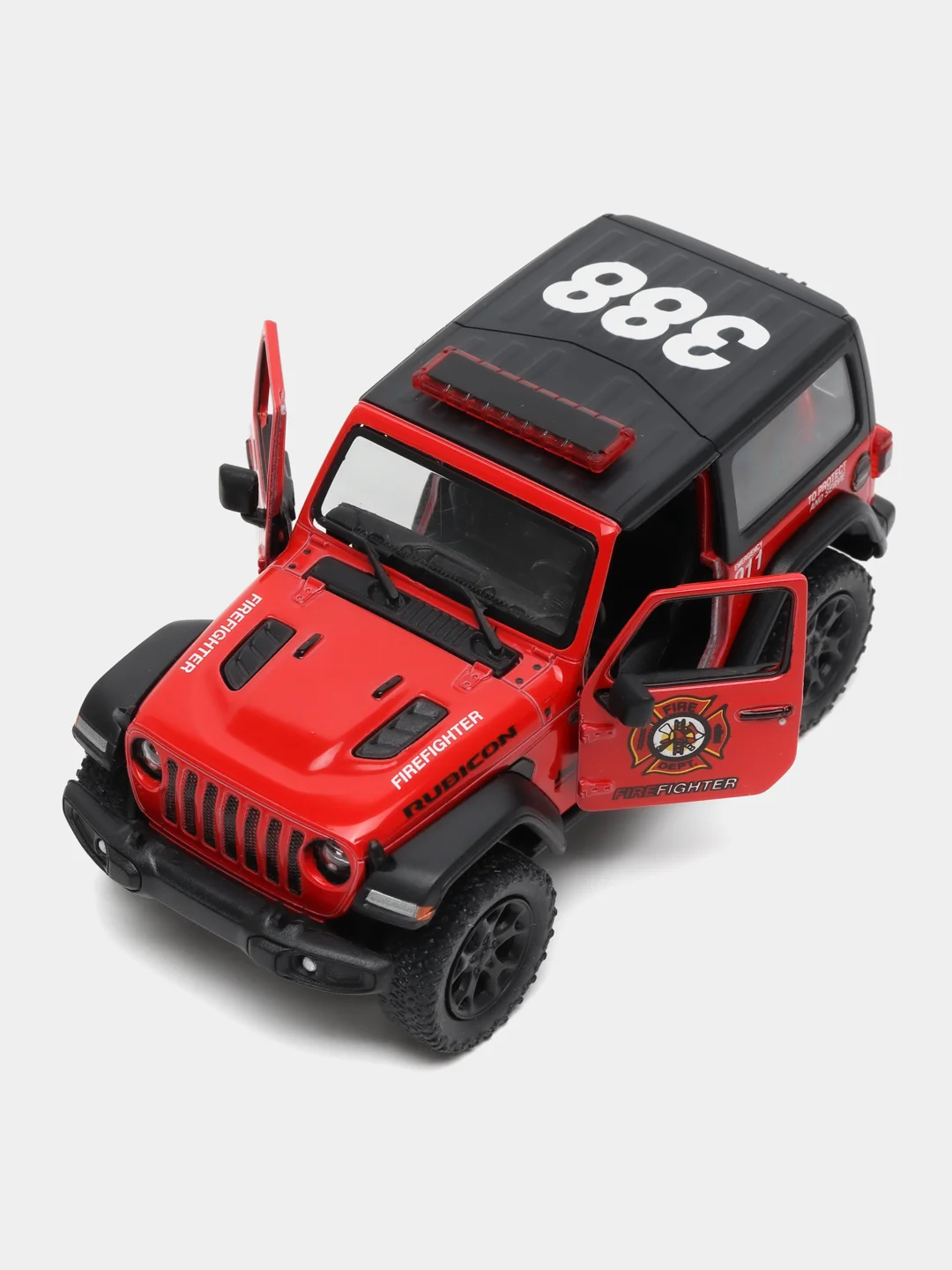 Алый машинка металлическая инерционная/22018 Jeep Wrangler (Hard Top) KT5412DB 1:34 /Kinsmart/