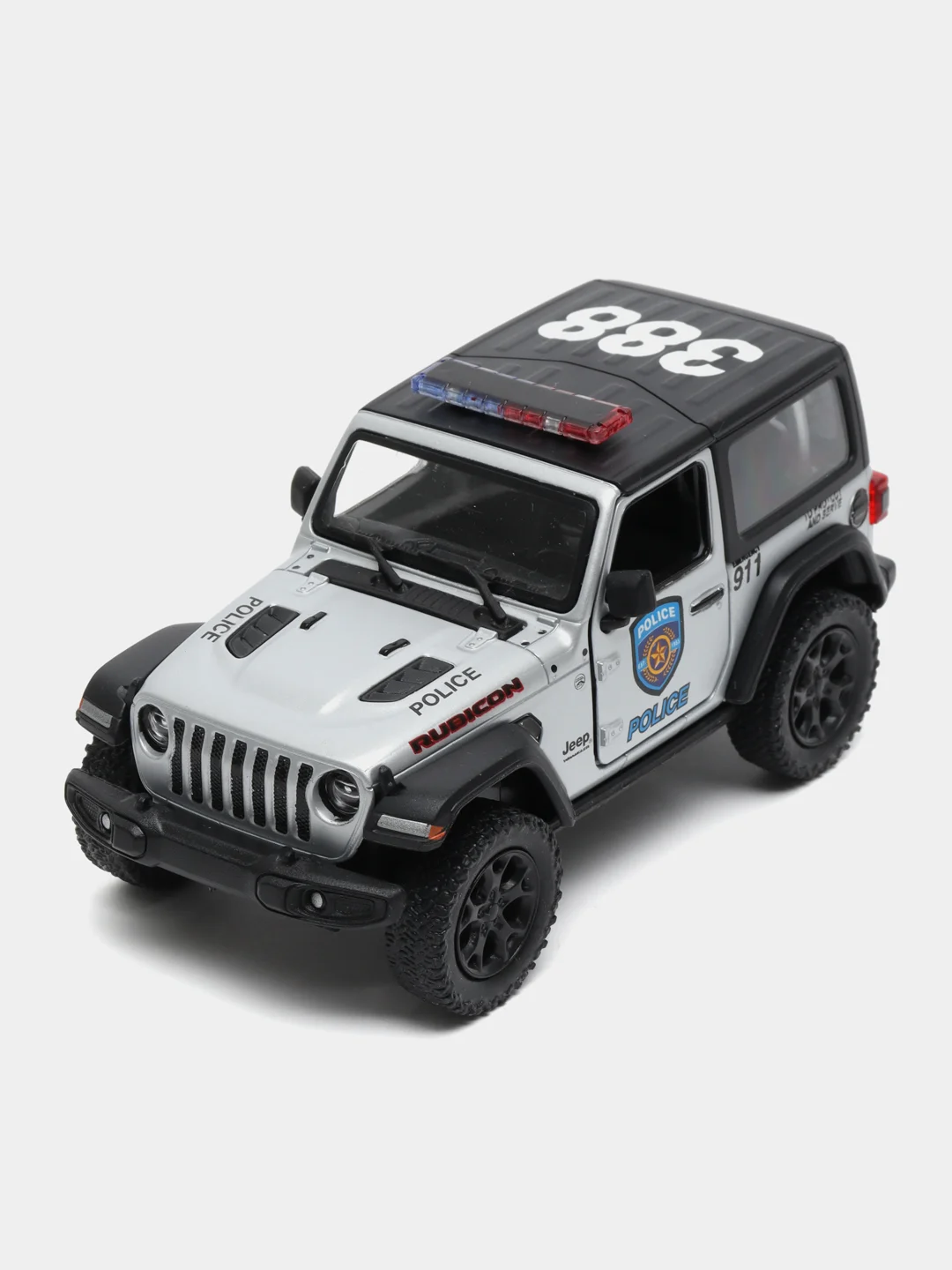 Белый машинка металлическая инерционная/22018 Jeep Wrangler (Hard Top) KT5412DB 1:34 /Kinsmart/