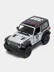Белый машинка металлическая инерционная/22018 Jeep Wrangler (Hard Top) KT5412DB 1:34 /Kinsmart/