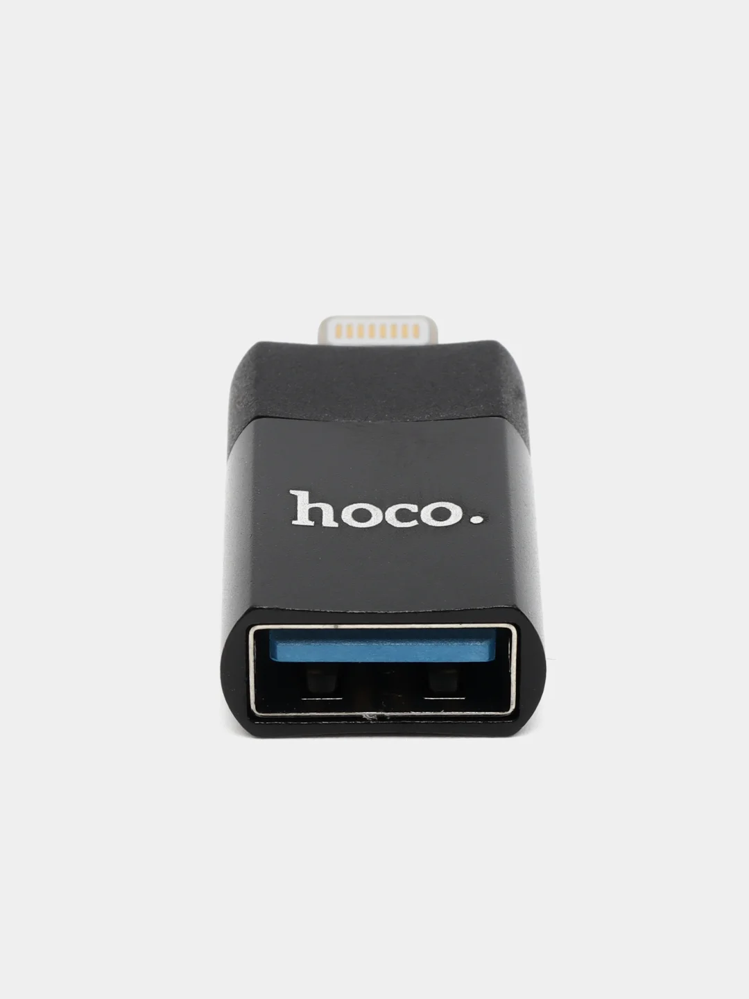Черный переходник Hoco UA17 для Lightning на USB 2.0, OTG адаптер СТАБИЛЬНАЯ ПЕРЕДАЧА