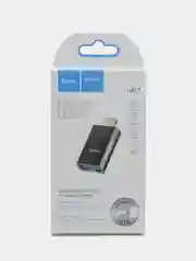 Черный переходник Hoco UA17 для Lightning на USB 2.0, OTG адаптер СТАБИЛЬНАЯ ПЕРЕДАЧА