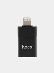 Переходник Hoco UA17 для Lightning на USB 2.0, OTG адаптер СТАБИЛЬНАЯ ПЕРЕДАЧА