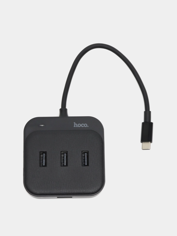 Переходник 4 в 1 Type-C 0,2m на 4 порта USB 2.0, Хаб Hoco HB31, HAB ШИРОКАЯ СОВМЕСТИМОСТЬ