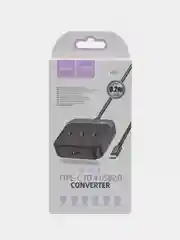 Переходник 4 в 1 Type-C 0,2m на 4 порта USB 2.0, Хаб Hoco HB31, HAB ШИРОКАЯ СОВМЕСТИМОСТЬ