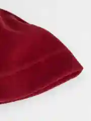 Бордовый шапка бини из флиса, утепленная, унисекс, 10 цветов