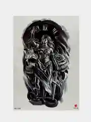 Коралловый временная переводная татуировка, 21 х 15 см