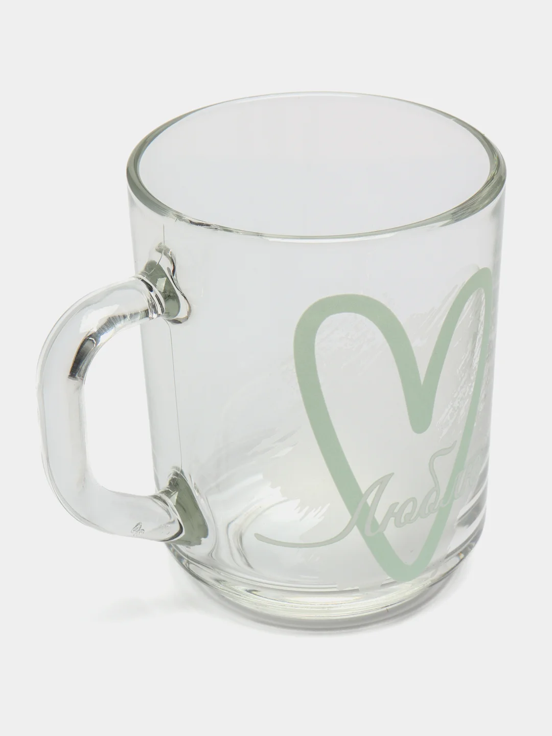 Бирюзовый кружка Gren tea "Люблю"