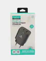 Белый зарядное устройство USB to Type-C, адаптер, блок питания, 20W, быстрая, iPhone, Android