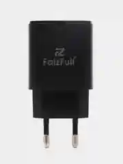 Черный зарядное устройство USB to Type-C, адаптер, блок питания, 20W, быстрая, iPhone, Android