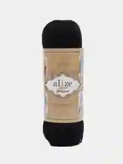 Черный пряжа Носочная Alize Superwash Artisan 75% шерсть, 25% полиамид, 100 г, 420 м