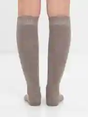 Бежевый гольфы женские, утепленные
