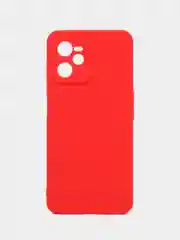 Красный чехол для Realme C35, силиконовый, цветной, матовый