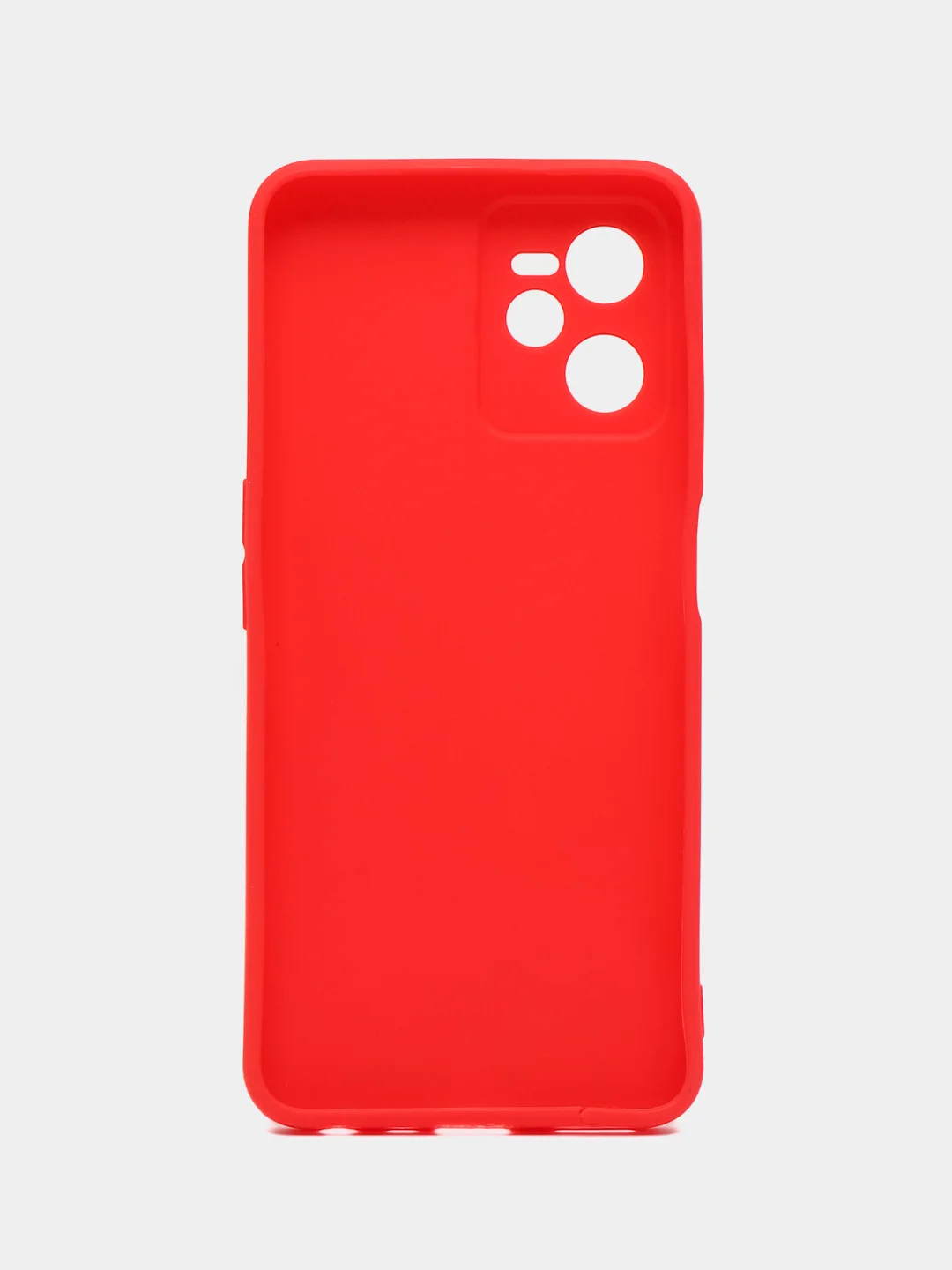 Красный чехол для Realme C35, силиконовый, цветной, матовый