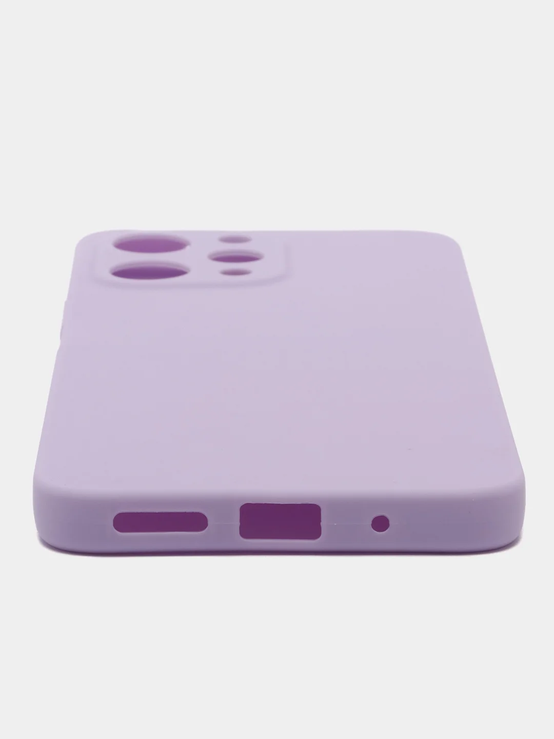 Лавандовый чехол для Xiaomi Redmi 12 (Сяоми Редми 12), силиконовый, цветной, матовый