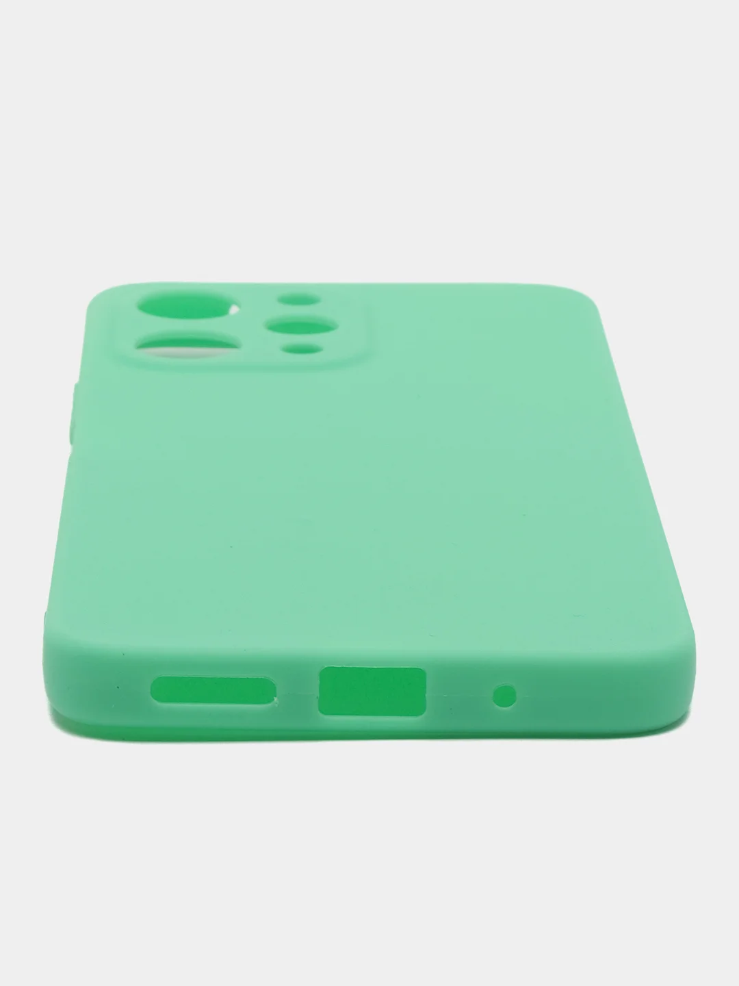 Салатовый чехол для Xiaomi Redmi 12 (Сяоми Редми 12), силиконовый, цветной, матовый