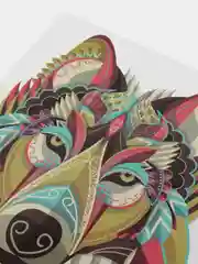 Зеленый временная татуировка с изображением животных