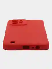 Красный чехол для Realme C31 (Реалми С31), силиконовый, цветной, с мягким подкладом