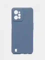 Синий меланж чехол для Realme C31 (Реалми С31), силиконовый, цветной, с мягким подкладом