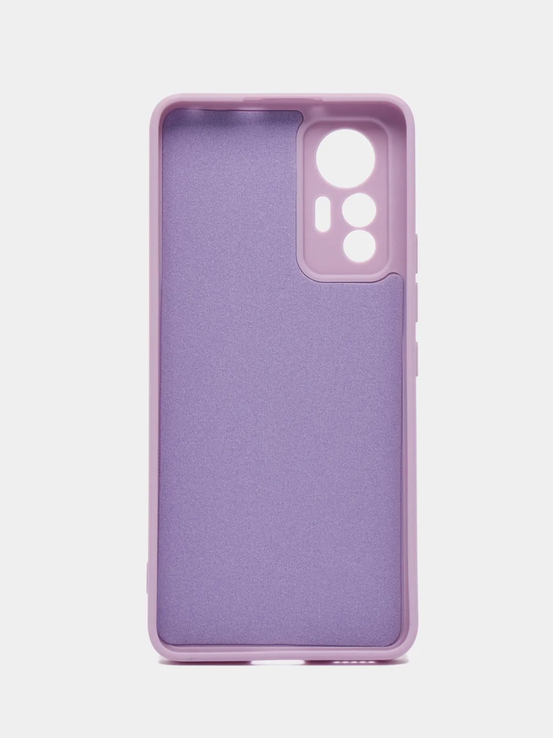 Сиреневый чехол для Xiaomi 12 Lite (Сяоми 12 Лайт), силиконовый, цветной, с мягким подкладом