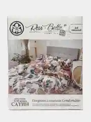 Карамельный комплект постельного белья, 2х спальный, сатин