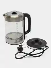 Черный чайник электрический Hyundai HYK-G6405, 1.7л / HYK-P1409 1.7л