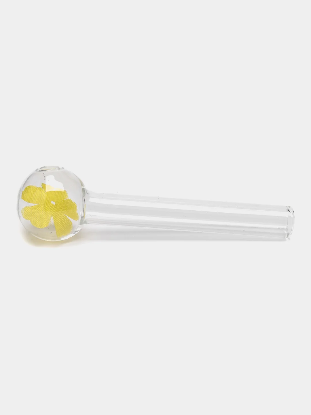 Желтый трубка для курения Happy Valentine Glass Rose, стеклянная