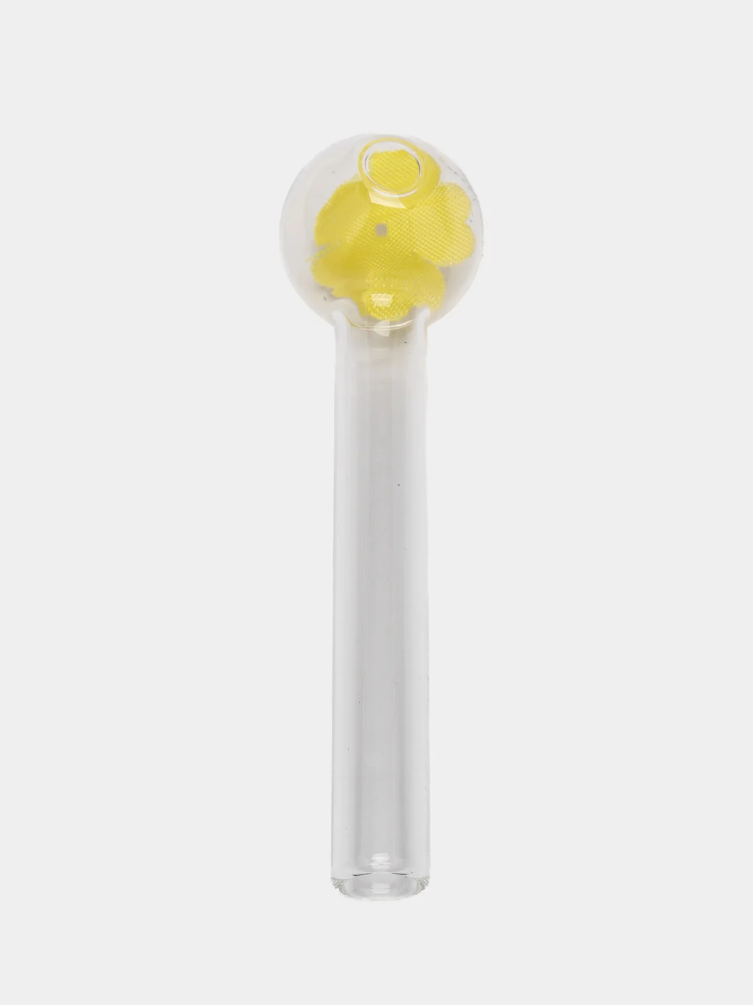 Желтый трубка для курения Happy Valentine Glass Rose, стеклянная